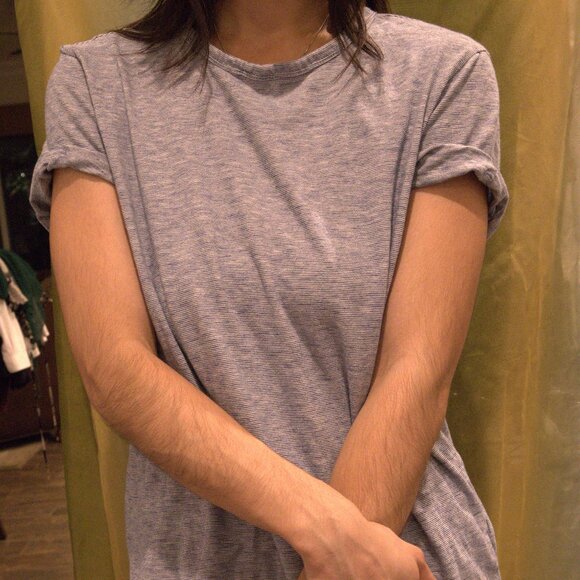 Blue and White Stripe T-Shirt - Picture 1 of 1
